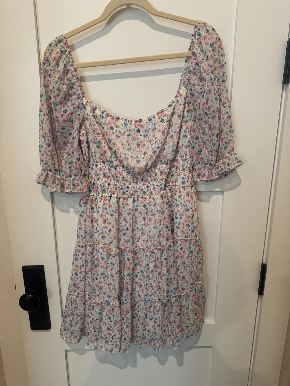 Trixxi SZ L floral babydoll dress NWOT